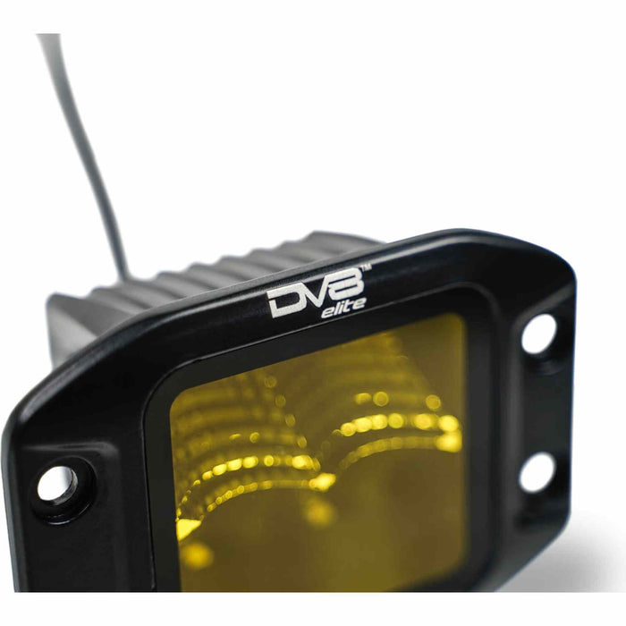 DV8 Offroad | 3-Inch Elite Series LED Amber Flush Mount Pod Light