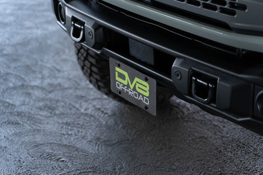 DV8 Offroad | Bronco Capable Front Bumper License Plate Mount