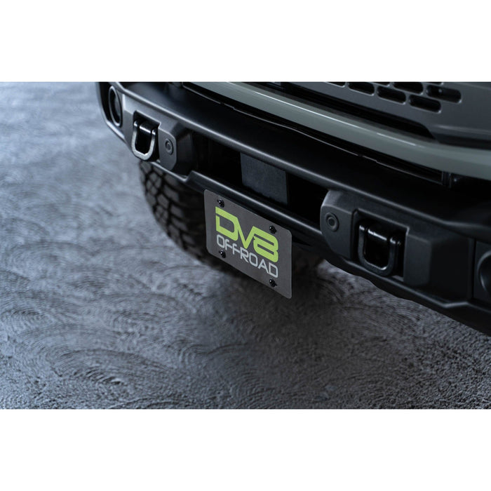 DV8 Offroad | Bronco Capable Front Bumper License Plate Mount