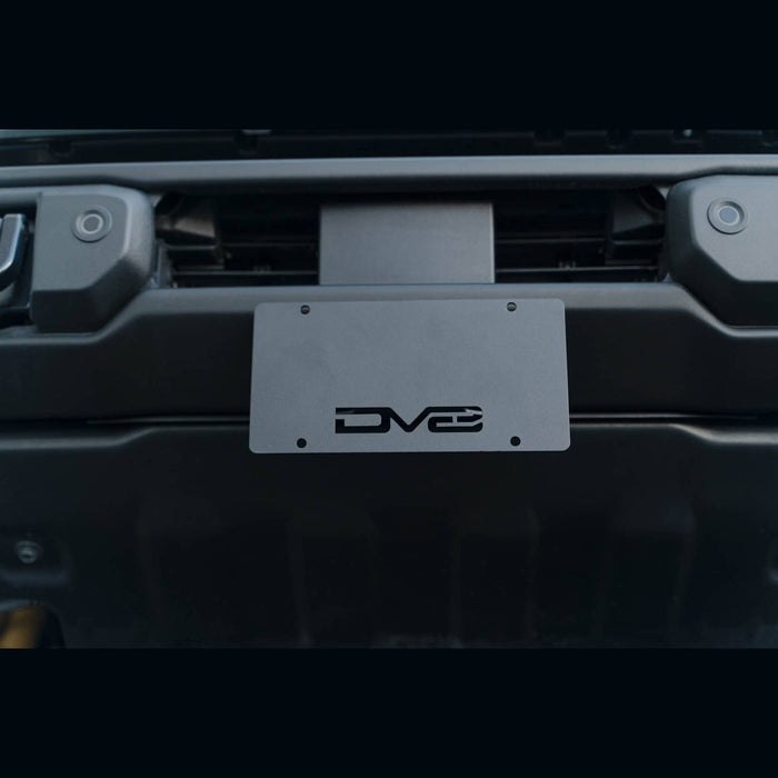 DV8 Offroad | Bronco Capable Front Bumper License Plate Mount