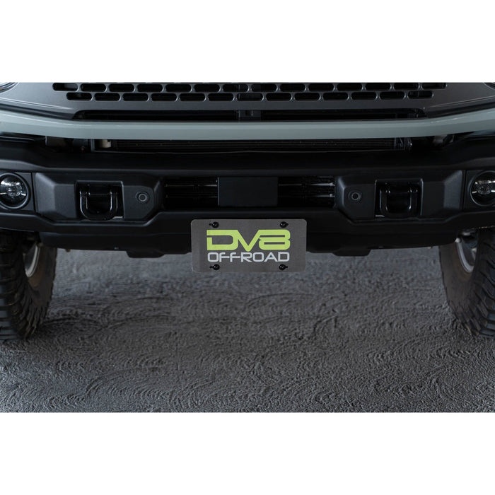 DV8 Offroad | Bronco Capable Front Bumper License Plate Mount