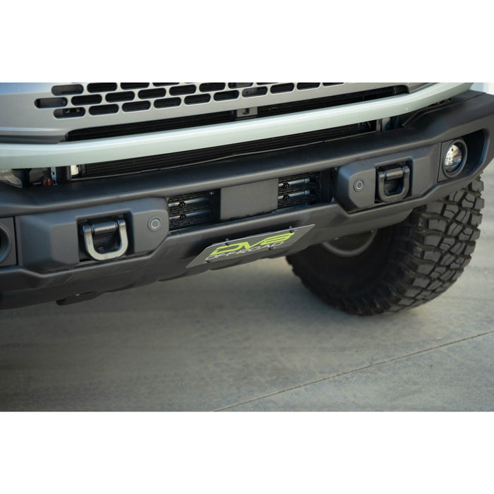 DV8 Offroad | Bronco Capable Front Bumper Slanted License Plate Mount