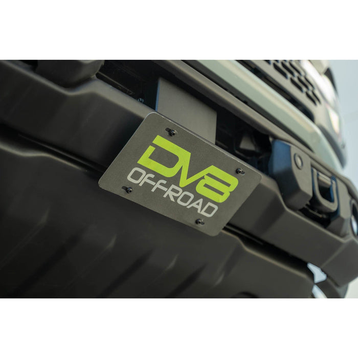 DV8 Offroad | Bronco Capable Front Bumper Slanted License Plate Mount