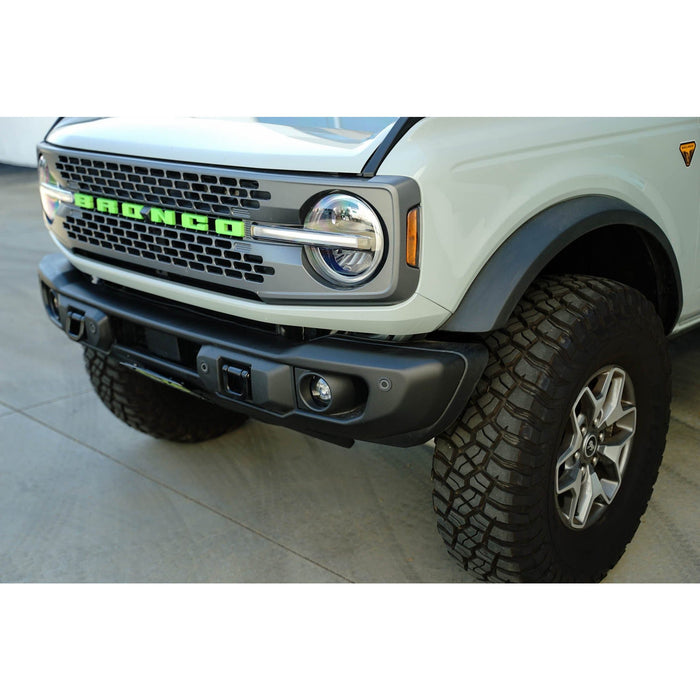 DV8 Offroad | Bronco Capable Front Bumper Slanted License Plate Mount