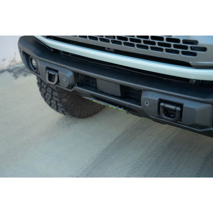 DV8 Offroad | Bronco Capable Front Bumper Slanted License Plate Mount