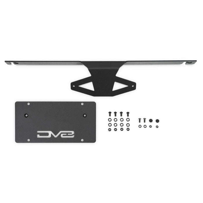 DV8 Offroad | Bronco Capable Front Bumper Slanted License Plate Mount