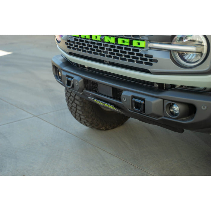 DV8 Offroad | Bronco Capable Front Bumper Slanted License Plate Mount