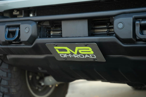 DV8 Offroad | Bronco Capable Front Bumper Slanted License Plate Mount