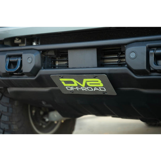 DV8 Offroad | Bronco Capable Front Bumper Slanted License Plate Mount