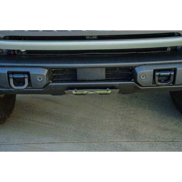 DV8 Offroad | Bronco Capable Front Bumper Slanted License Plate Mount