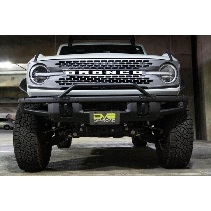DV8 Offroad | Bronco Front License Plate Relocation Bracket