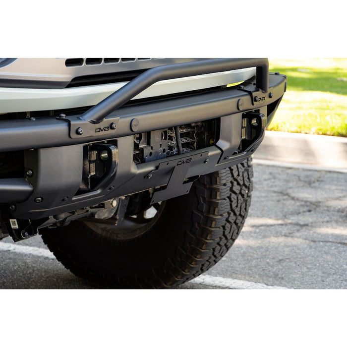 DV8 Offroad | Bronco Front License Plate Relocation Bracket