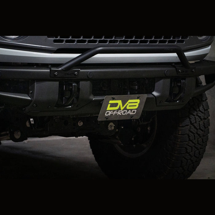 DV8 Offroad | Bronco Front License Plate Relocation Bracket