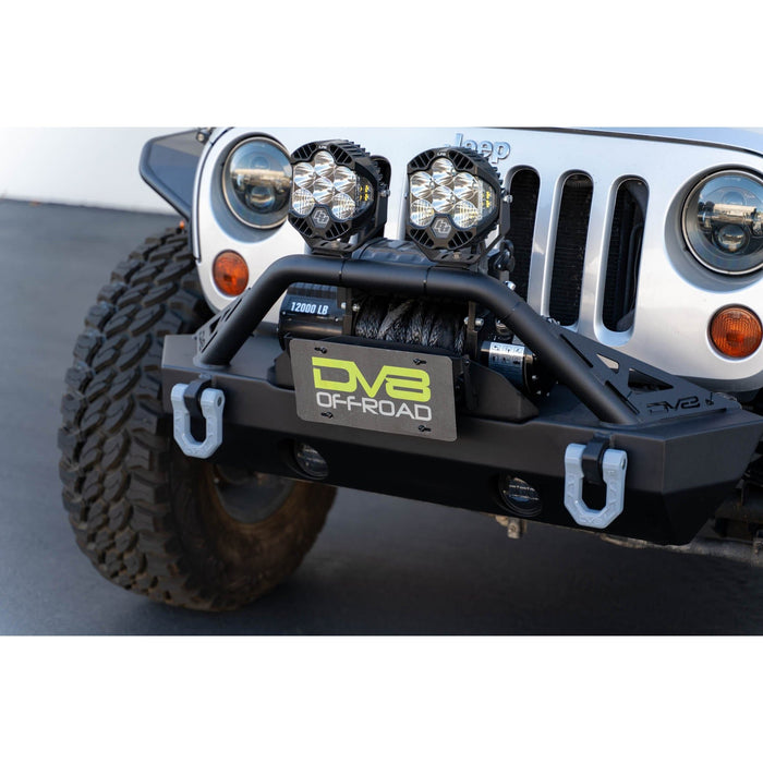 DV8 Offroad | Flip-Up Fairlead Mounted License Plate Bracket
