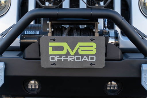 DV8 Offroad | Flip-Up Fairlead Mounted License Plate Bracket
