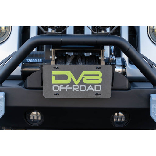 DV8 Offroad | Flip-Up Fairlead Mounted License Plate Bracket