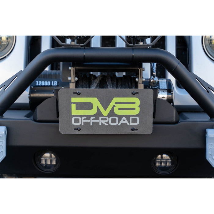 DV8 Offroad | Flip-Up Fairlead Mounted License Plate Bracket
