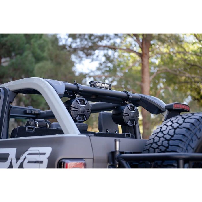 DV8 Offroad | Ford Bronco Rear Speaker & Light Mount Bar