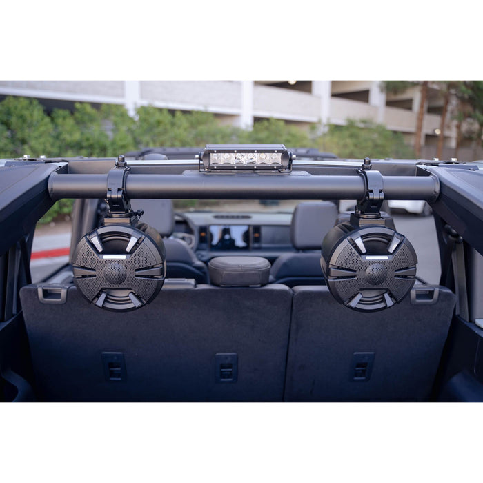 DV8 Offroad | Ford Bronco Rear Speaker & Light Mount Bar