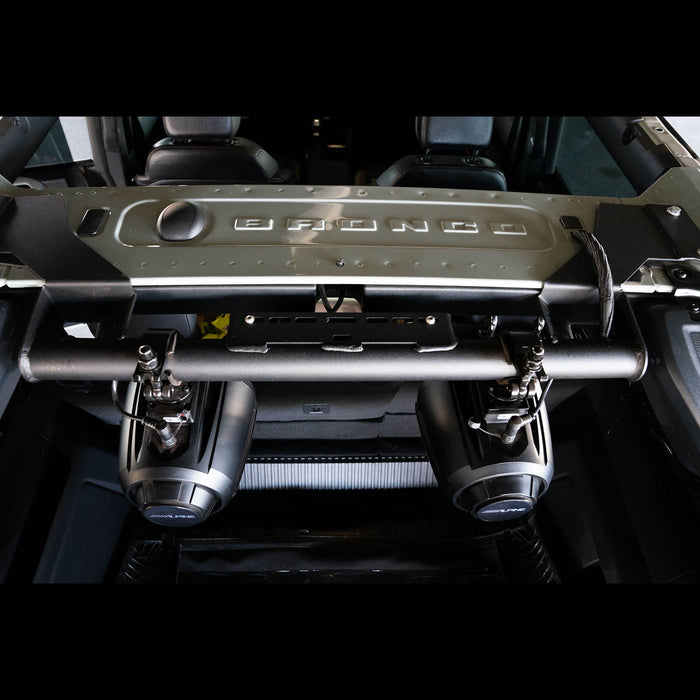 DV8 Offroad | Ford Bronco Rear Speaker & Light Mount Bar