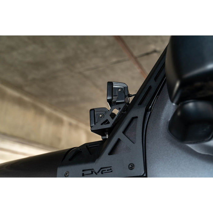 DV8 Offroad | Jeep JL &amp; JT A-Pillar Dual Light Pod Mounts