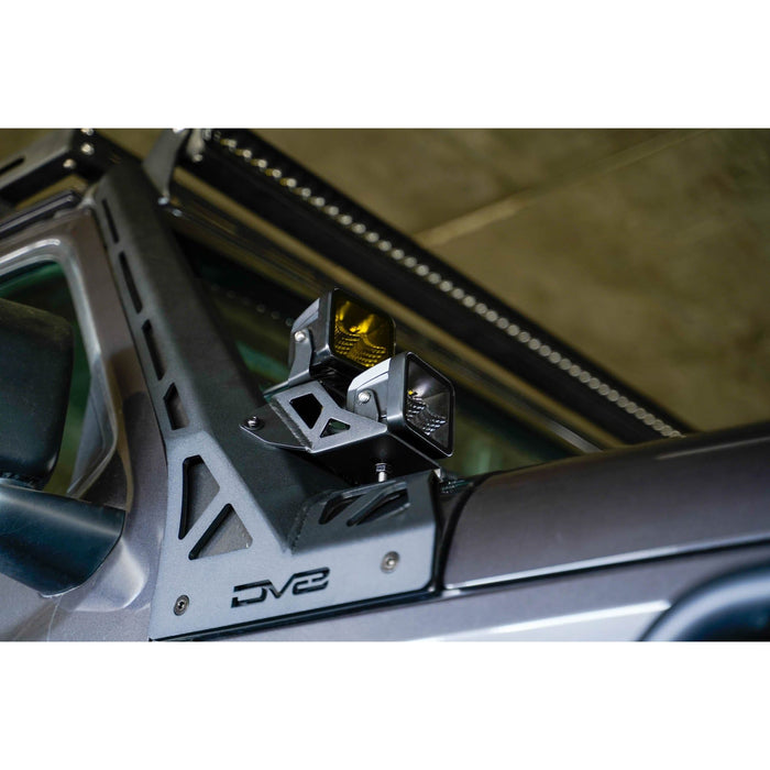 DV8 Offroad | Jeep JL &amp; JT A-Pillar Dual Light Pod Mounts