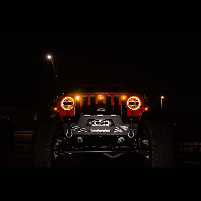 DV8 Offroad | Jeep Wrangler JL Amber Grille Lights