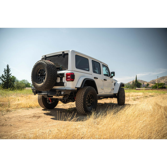 DV8 Offroad | Jeep Wrangler JL MTO Series Rear Bumper w/ Optional Tire Carrier