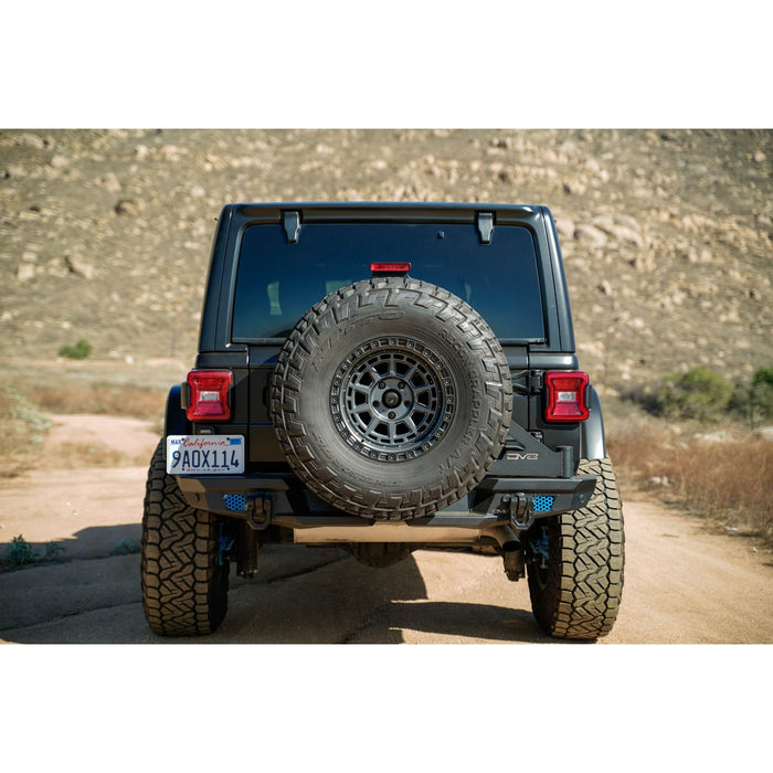 DV8 Offroad | Jeep Wrangler JL MTO Series Rear Bumper w/ Optional Tire Carrier