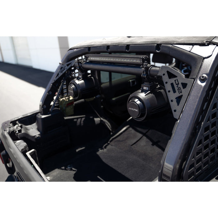 DV8 Offroad | Jeep Wrangler JL Rear Speaker & Light Bar Mount