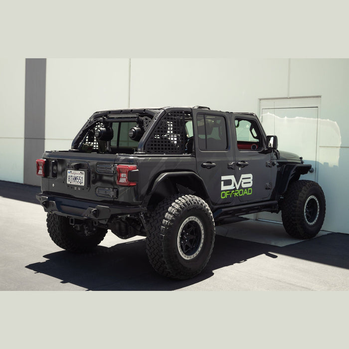 DV8 Offroad | Jeep Wrangler JL Rear Speaker & Light Bar Mount
