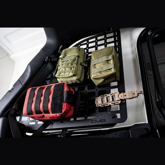 DV8 Offroad | Jeep Wrangler JL Rear Window Molle Storage Panels
