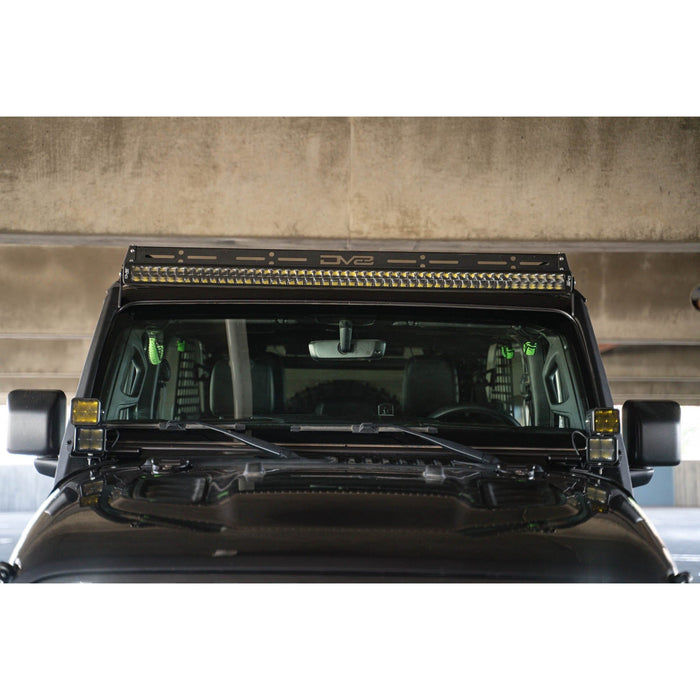 DV8 Offroad | Jeep Wrangler JL &amp; Gladiator JT Windshield Light Bar Mount