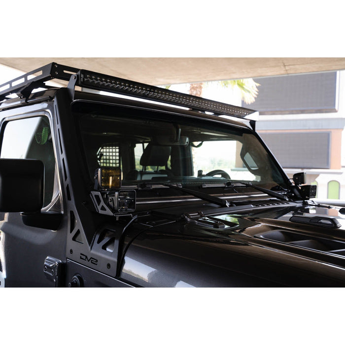 DV8 Offroad | Jeep Wrangler JL &amp; Gladiator JT Windshield Light Bar Mount