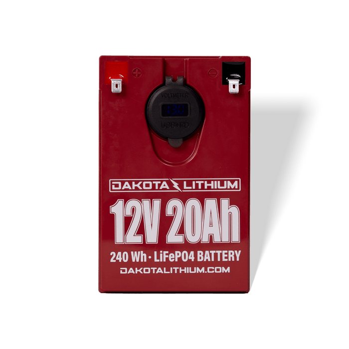 Dakota Lithium | 12V 20Ah USB Deep Cycle LiFePO4 Battery