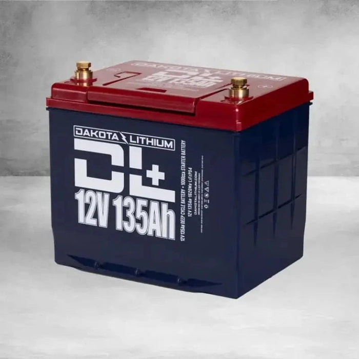 Dakota Lithium | DL+ 12v 135Ah LiFePO4 Golf Cart & 1000CCA Automotive Battery