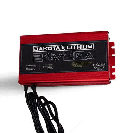 Dakota Lithium | Ultra Fast 24V 20A Waterproof Dakota Lithium LiFePO4 Onboard Battery Charger