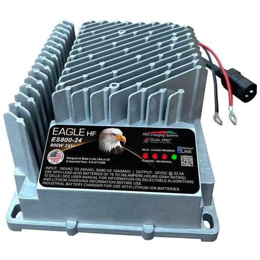 Dual Pro | EAGLE HF ES800 24 V Charger with Ring Terminals 3′ AC Cord