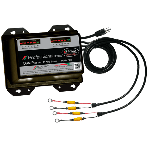 Dual Pro | PS2 2‑Bank 30A Marine Battery Charger – Professional Series