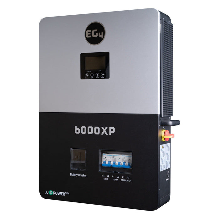 EG4 | 6000XP Off-Grid Inverter | 8000W PV Input | 6000W Output | 480V VOC Input | 48V 120/240V Split Phase | All-In-One Solar Inverter