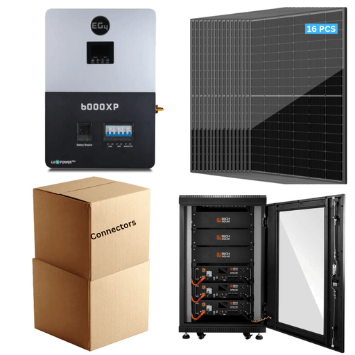 EG4 ADVANCED Ultra Solar Kit - 7.04kW Solar + 15.36kWh Battery | Complete Solar Off-Grid Kit