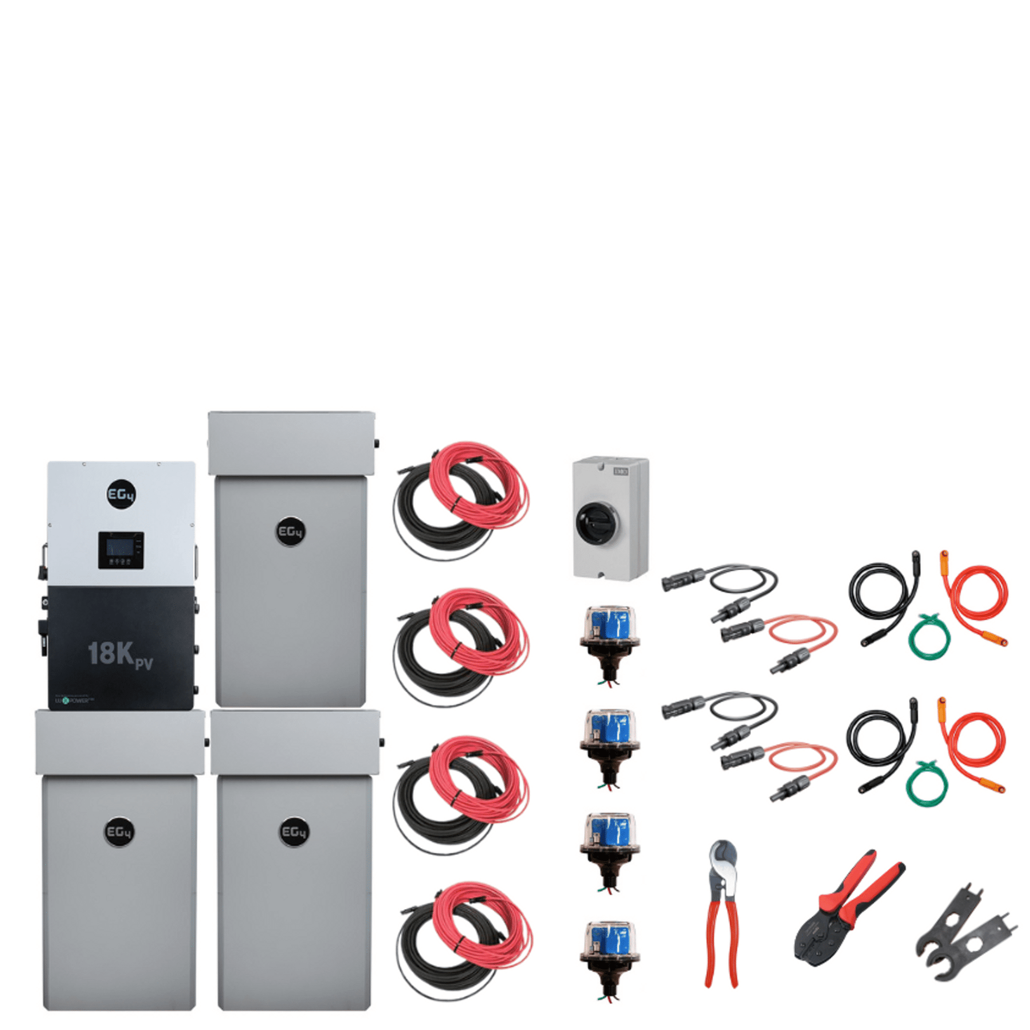 EG4 Complete Hybrid Solar Kit EG4 PowerPro ESS 12 kW AC Output