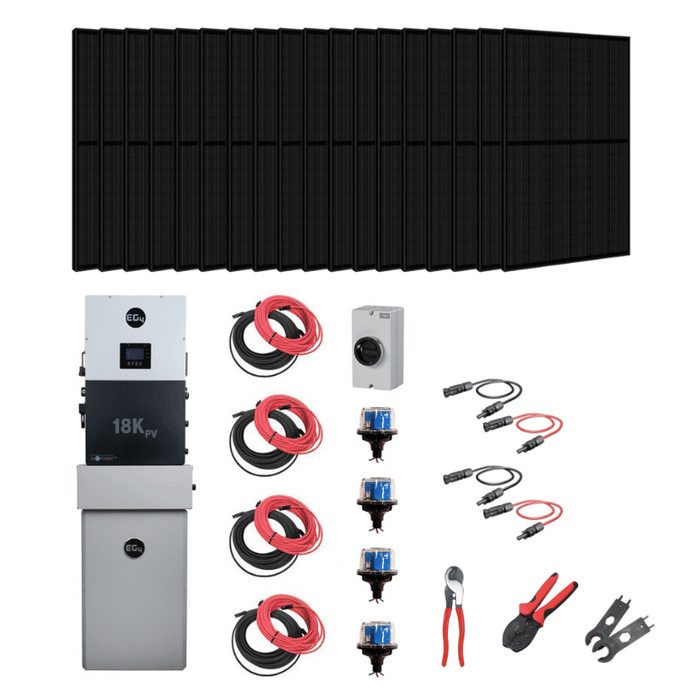 EG4 | Complete Hybrid Solar Kit | EG4 PowerPro ESS | 12 kW AC Output | 45 kWh Battery Backup