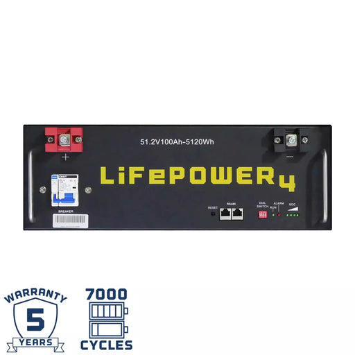 EG4 | LifePower4 Lithium Battery | 48V 100AH | Server Rack Battery | UL1973, UL9540A