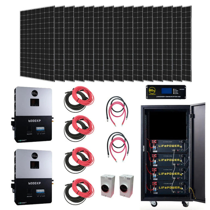 EG4 | Off-Grid Solar Kit EG4 6000XP | 12000W Output | 48V 120/240V + 12800W Solar PV