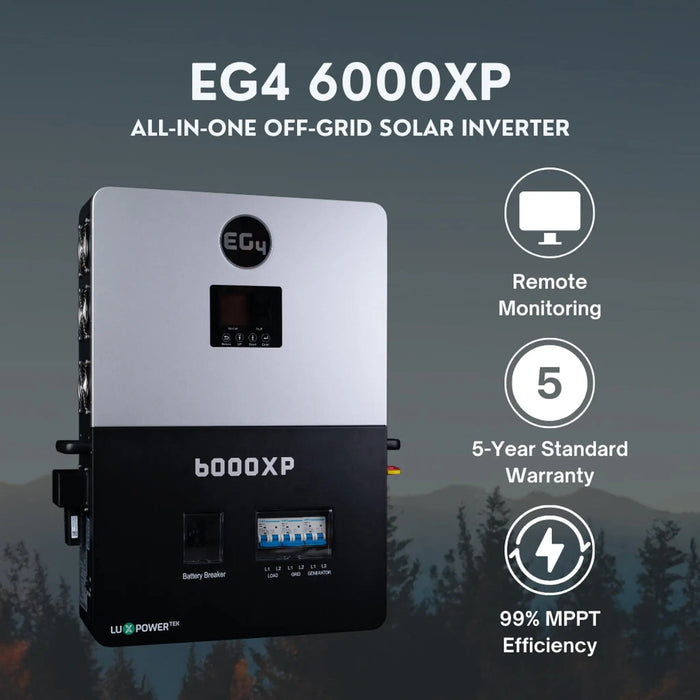 EG4 | Off-Grid Solar Kit EG4 6000XP | 12000W Output | 48V 120/240V + 12800W Solar PV