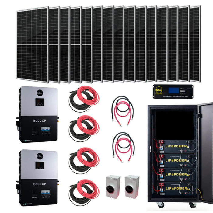 EG4 | Off-Grid Solar Kit EG4 6000XP | 12000W Output | 48V 120/240V + 12800W Solar PV