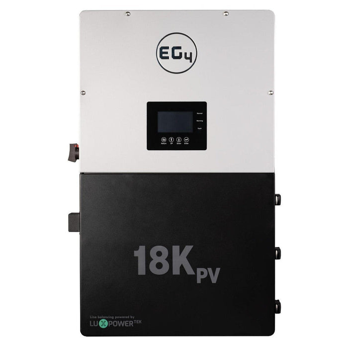 EG4 | WallMount Indoor Battery 280AH | 51.2V | 14.3kWh & EG4-18kPV 18000W PV Input | 12000W Output BNDL-E0011