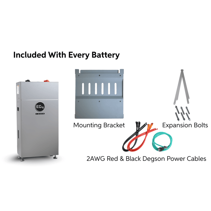 EG4 | WallMount Indoor Battery | 48V 314Ah | 16kWh | UL9540A | Self-Heating PRE-ORDER
