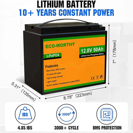 Eco-Worthy | 200W 12V Complete Off Grid Solar Kit